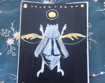 Handmade Scarab Beetle Sticker
