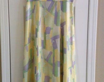 Light and Beautiful. 60s Empire waist maxi dress.