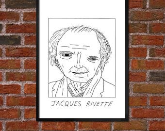 Badly Drawn Jacques Rivette - Film / Movie / Cinema Poster