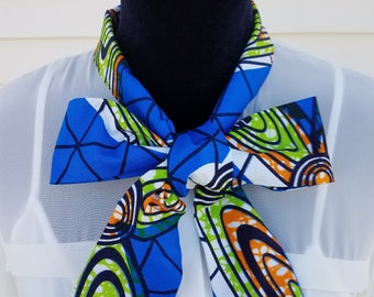 Sheer African Print Ruche Sleeve Blouse main image 1