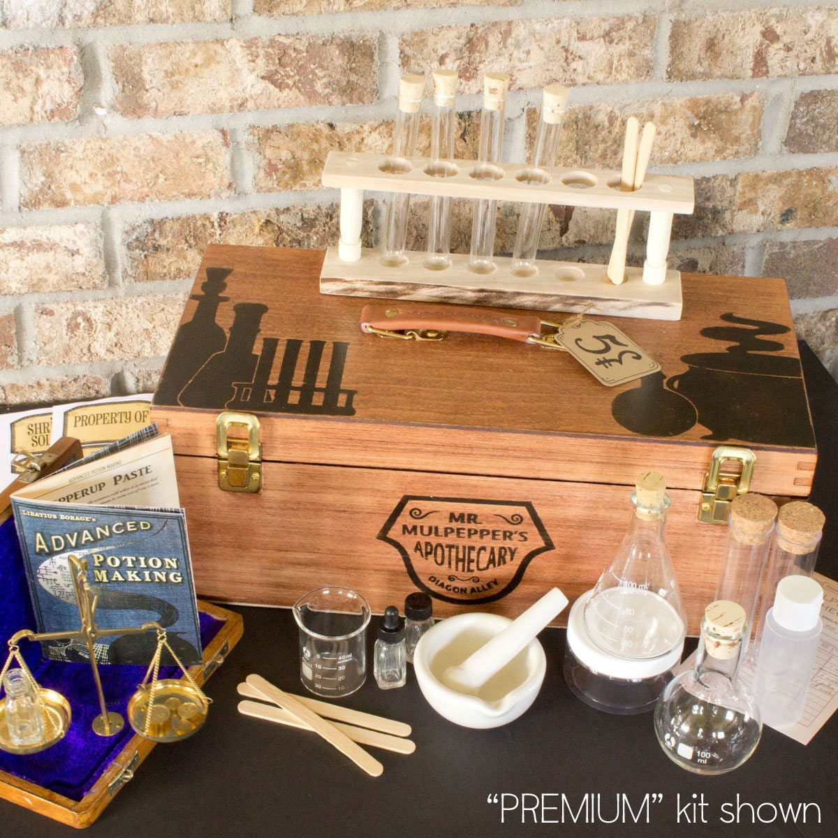 Wizard's Potion Making Kit Apothecary Kit with supplies