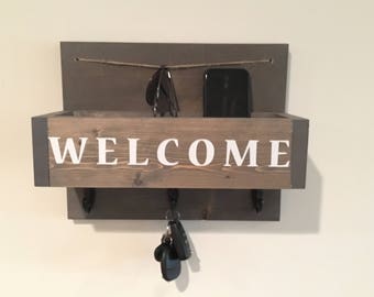 Rustic key holder | Etsy