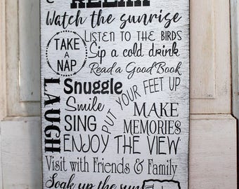rules sign porch