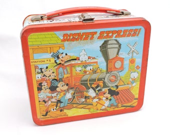 Vintage 1970's Disney Express Metal Lunchbox by Aladdin - Disney Characters