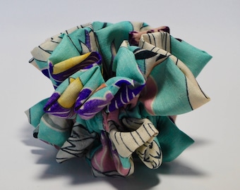 Vintage Silk Kimono Scrunchie