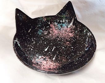 Cosmic Cat Dish for a Witch's Familar