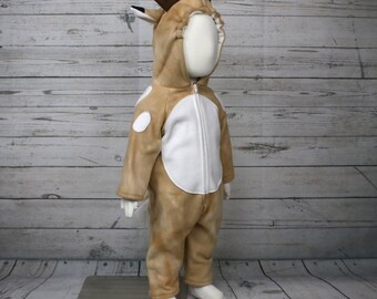 Deer Fleece Baby Costume, Baby Deer Costume, Infant Deer Outfit, Deer Halloween Costume, Deer Baby Outfit, Deer Baby Clothes, Deer Baby Girl