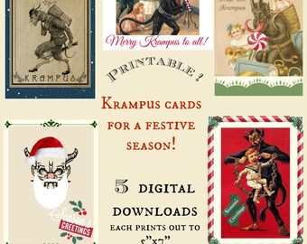 Krampus Christmas Card Merry Krampus Unusual