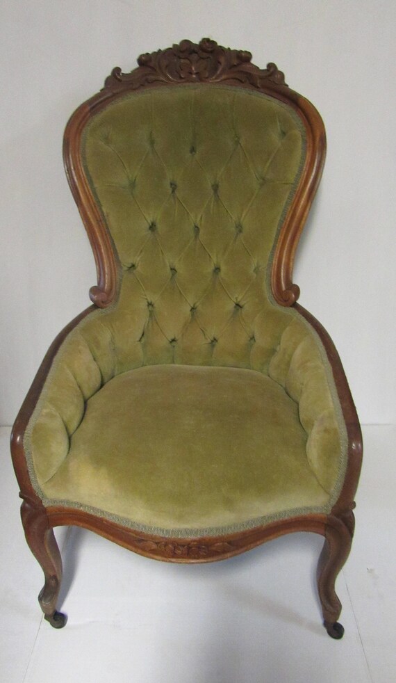 Victorian slip chair for living room or boudoir