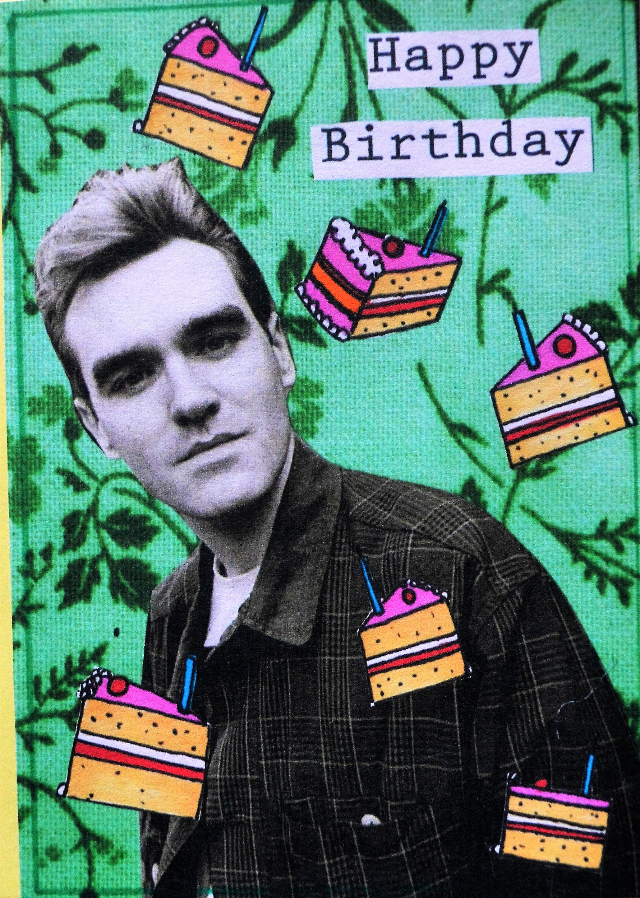 Ltd Edition Morrissey A6 Birthday Card signed by the artist