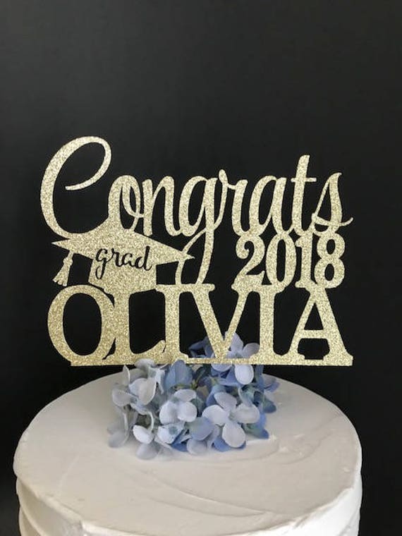Download Graduation Cake Topper Personalized Graduation cake topper