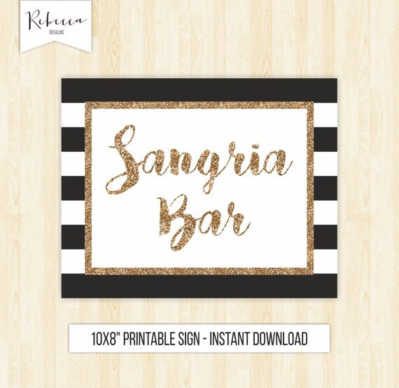 Sangria Bar Sign Printable Sign Black And White Bar Sign Wedding Bar sangria-bar-sign-printable-sign-black-and-white-bar-sign-wedding-bar