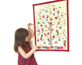 Advent Calendar - Christmas calendar countdown - Christmas Advent calender - Advent for kids - Christmas tree advent calendar
