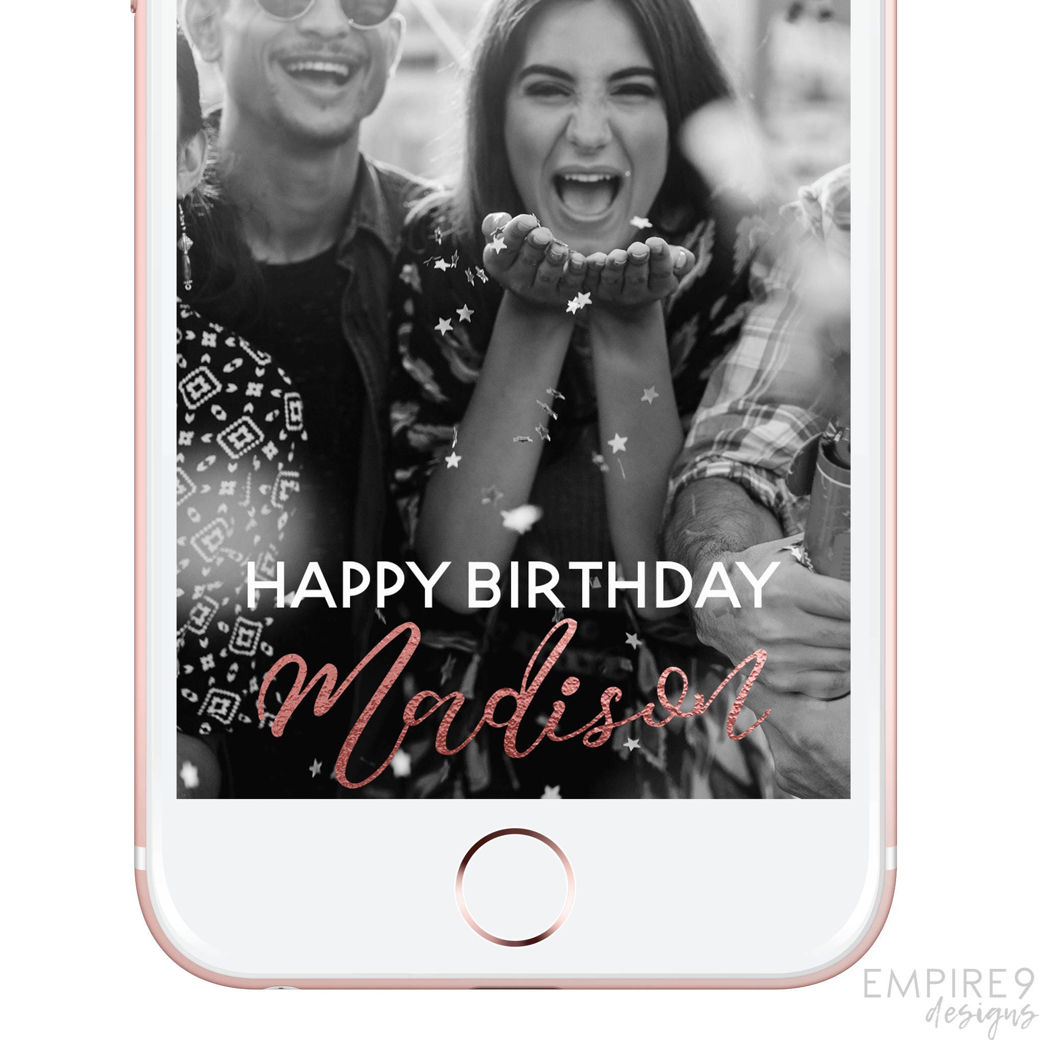 Birthday Snapchat Geofilter Birthday Snapchat Filter Custom