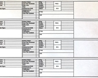 CNA Daily Report Sheet Instant Download
