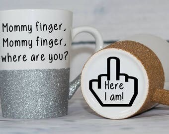 Image result for mommy finger mug