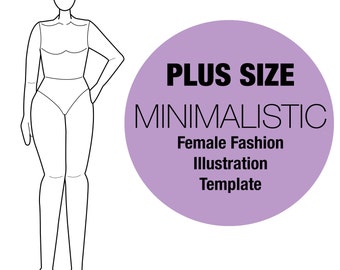 plus size fashion design templates