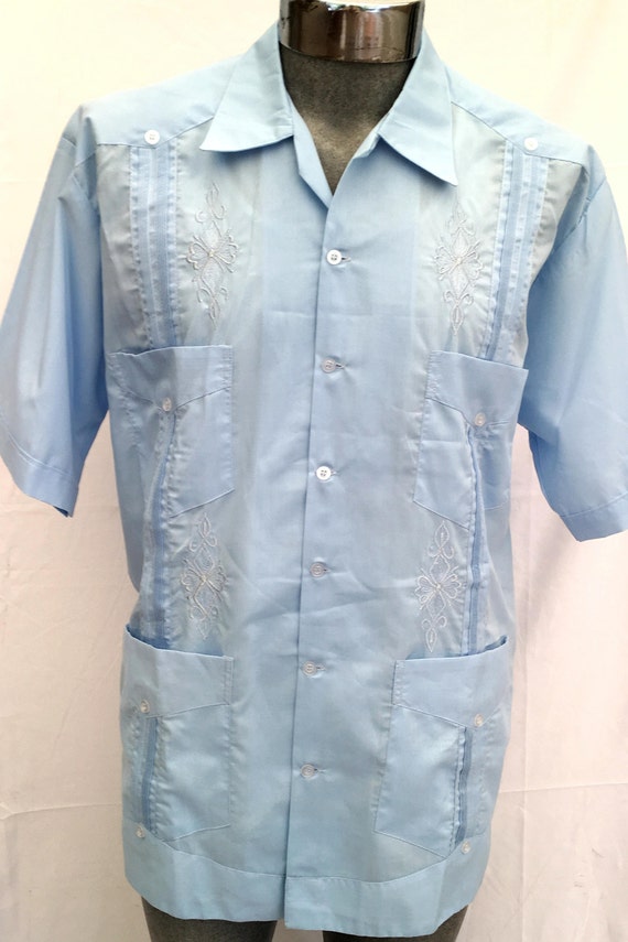 Guayabera Authentic Mexican Shirt Cami Wedding Wear Yucateca