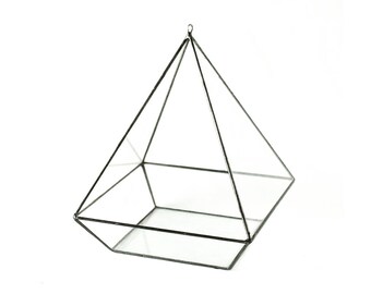 Hanging Terrarium, Geometric Terrarium, Hanging Planter, Glass Planter, Glass Hanging Planter, Glass Display Case, Glass Terrarium