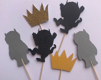 Where the wild things are cupcake toppers