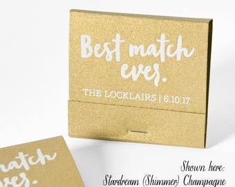 BEST MATCH EVER Matchbooks - Wedding Favors, Wedding Matches, Personalized Matches, Custom Matchbooks, Engagement Party Favor, Wedding Decor