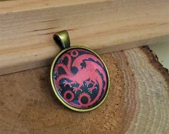 Game of Thrones Jewelry DAENERYS Necklace Targaryen DRAGON Pendant Costume Accessory