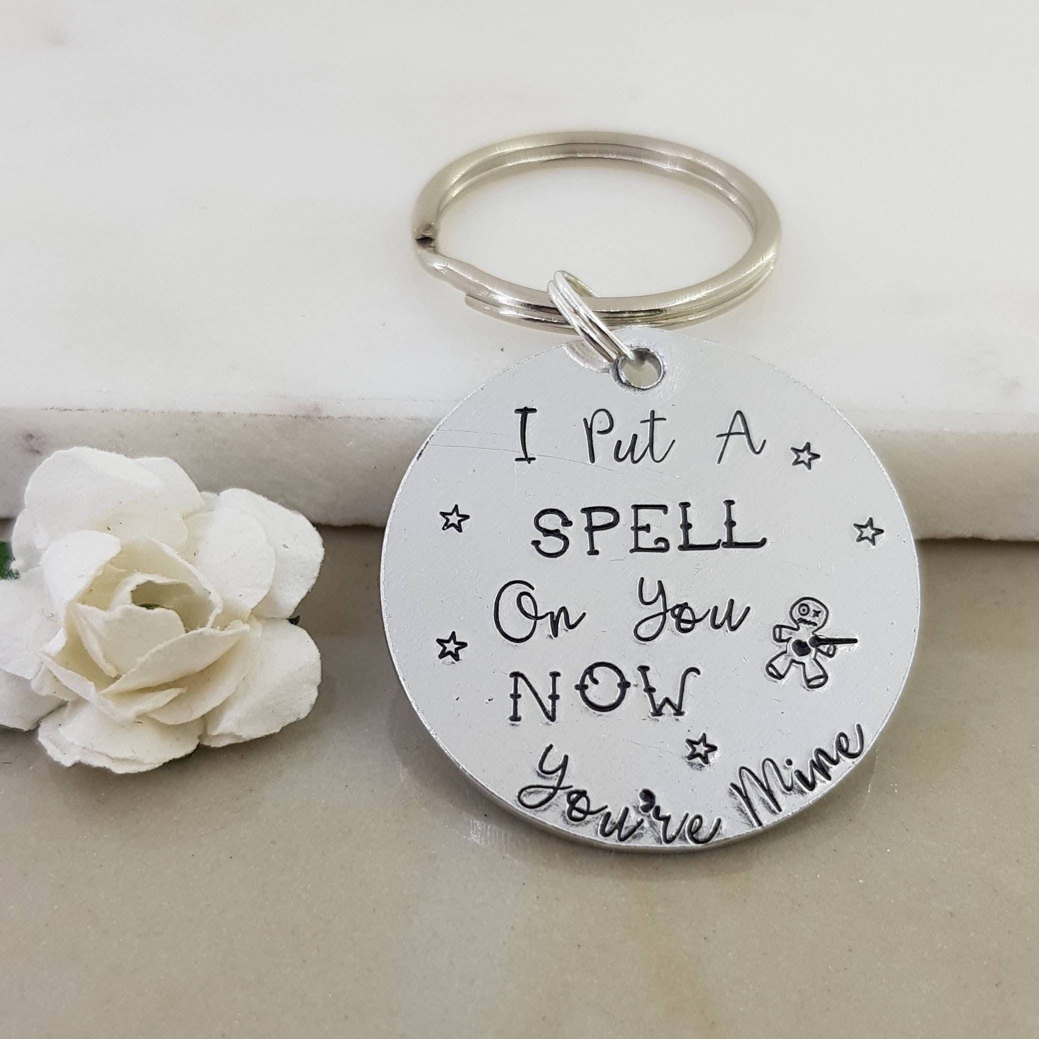 voodoo doll keyring i put a spell on you now you re mine tin