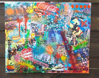 Street art, new york, mixed medias