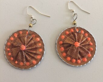 Susana Hipster Nespresso Earrings, Upcycled Nespresso Dangle Earrings