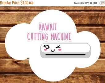 50% OFF 24 Kawaii Cutting Machine stickers