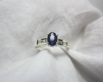 blue sapphire and diamond ring, blue sapphire ring, diamond ring,WOOW