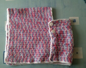 Little girl 1 year crochet poncho