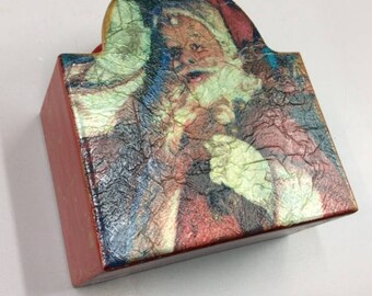 Santa Napkin or Christmas Card Holder