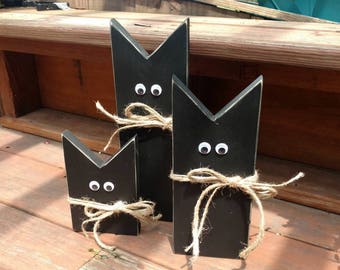 black cats primitive black cat halloween decor wood cats halloween decorations - Haunted House Halloween Decorations black cats primitive black cat halloween decor wood cats halloween decorations - Haunted House Halloween Decorations