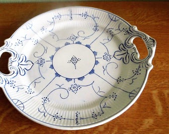 1950-1959, Boch Boch La Louviére Saks-Sax-Sakse serving dish with ears around 27 cm