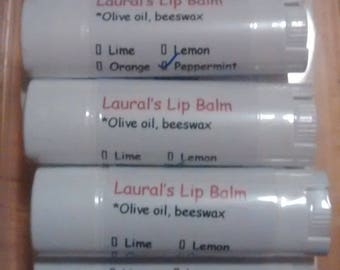 Lip Balm - Lemon - oval tube