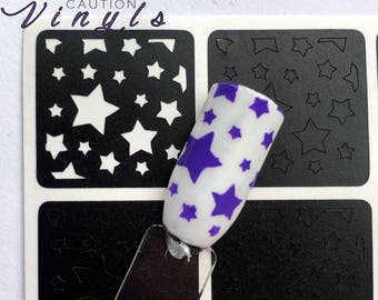 Nail stencils | Etsy