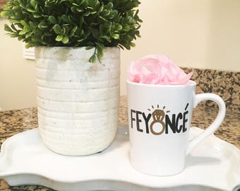 Feyonce Mug, Beyonce Fiance Mug, Engagement Mug, Engagement Gift, Personalized Engagement Gift, Bachelorette Party Gift, Bridal Gift