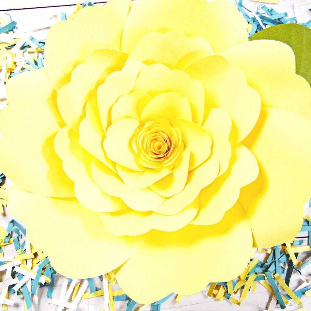 Giant Hawaiian Paper Flower Templates & Tutorial Paper Flower