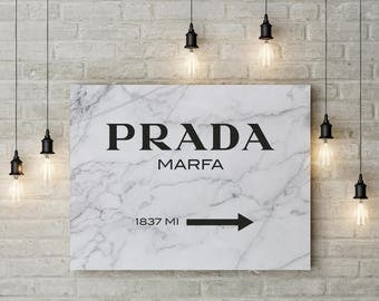 Prada Marfa - Gossip Girl fashion abstract canvas marfa prada custom girl print - coco chanel canvas - prada canvas - Gossip girl canvas
