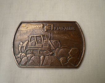 Vintage Allis Bulldozer Belt Buckle-1980's