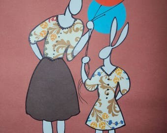 Mother and Daughter bunnies
