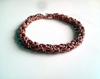 Bracelet gift for man copper anniversary brother chain for him chainmail mens gift anklet leg bracelet gifts for husband dad gifts boyfriend