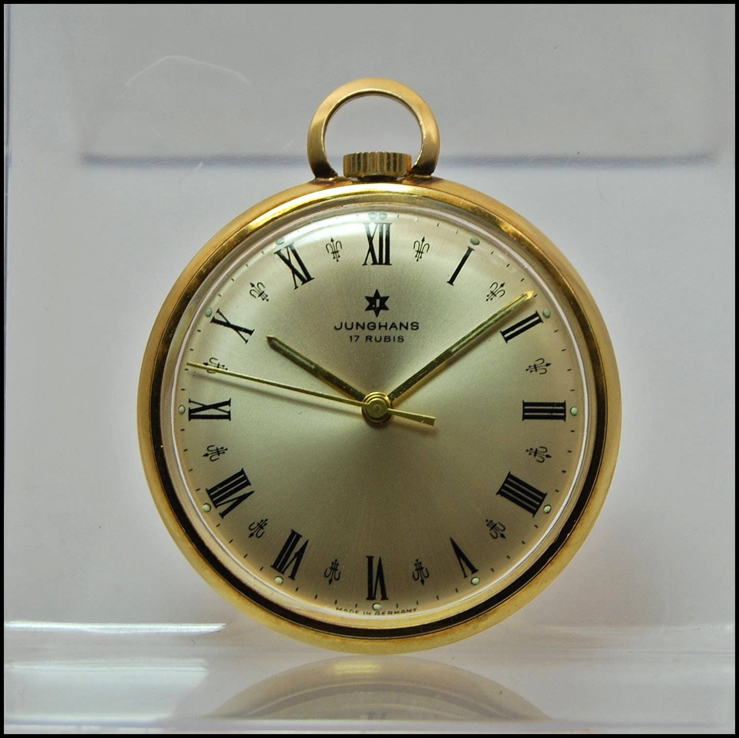 Vintage German Pocket Watch Junghans 620.00 17 Rubis