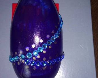 vase customize rhinestones and glass painting