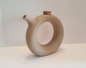 1970s Hartstone Pottery Wine Goblet Chiller with Cork Stopper