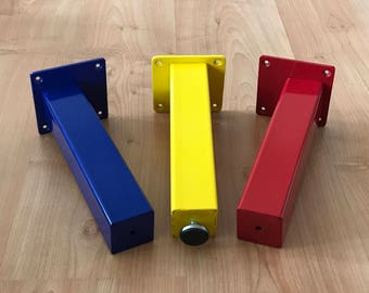 8"-16" Metal Coffee Table Legs, Steel Bench Legs, Square Tubing Legs -Set 4-