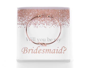 Will You Be My Bridesmaid, Bridesmaid Proposal, Knot Bracelet, Be My Bridesmaid Gift, Wedding Party Gifts, Ask Bridesmaids, Bridesmaid Gifts
