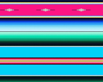 Blue Fiesta Stripe Fabric from the Fiesta Collection by Elizabeth's Studio, Choose Your Cut, Serape, Sombrero