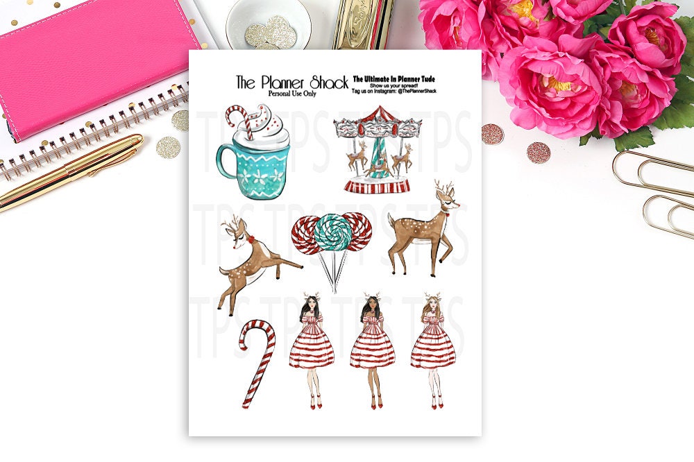 Printable Holiday Die Cuts Die Cuts Planner Printables